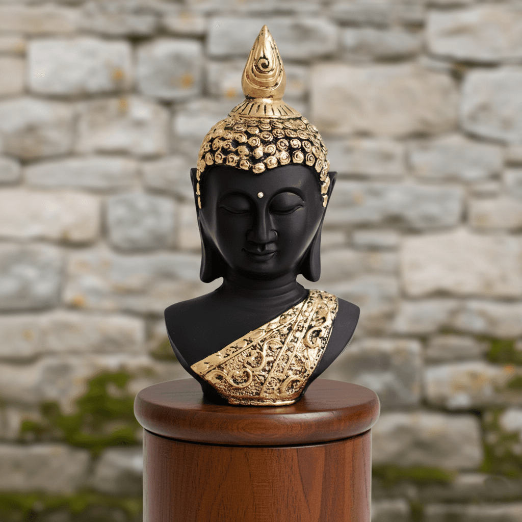 Handcrafted Lord Buddha Head Figurine