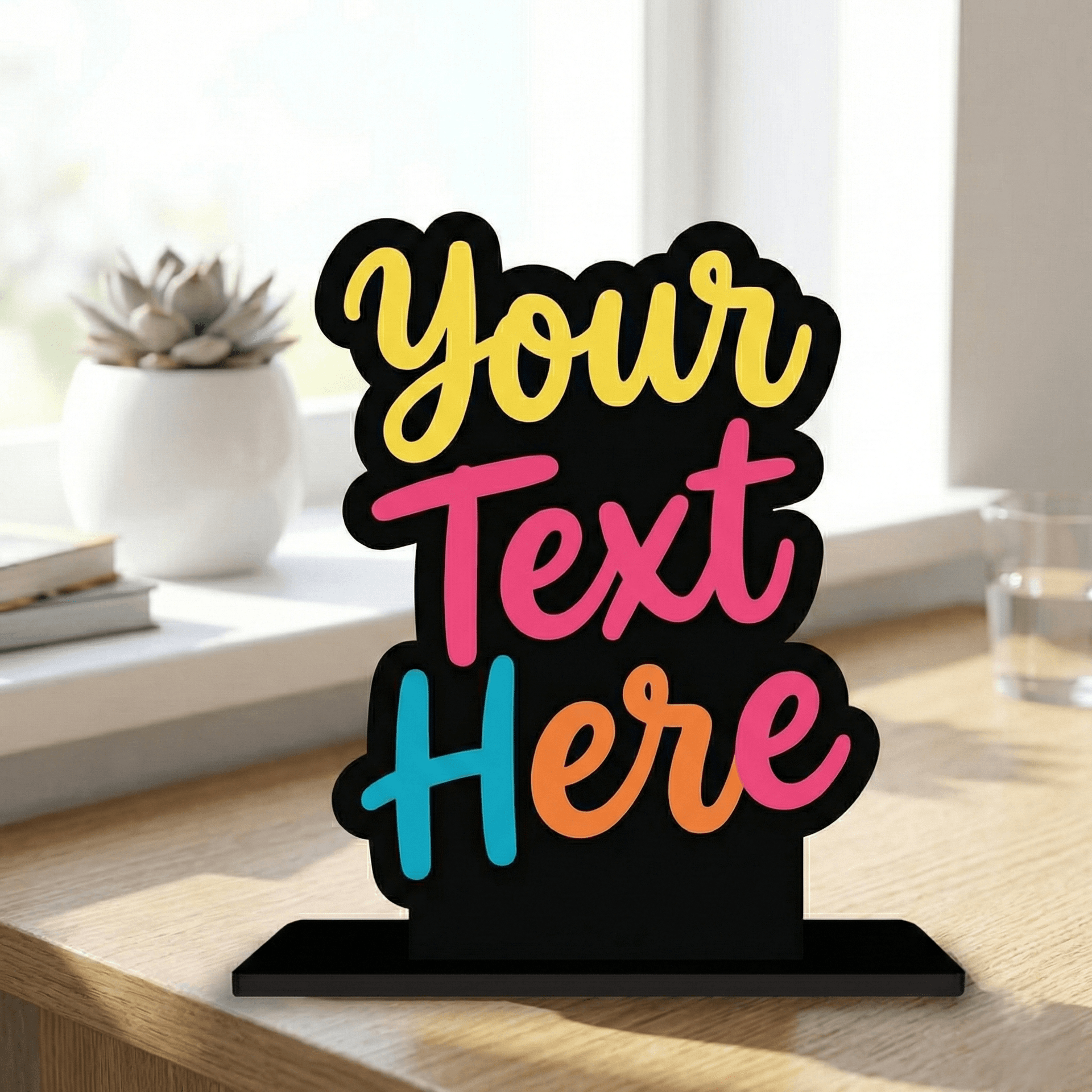 Custom Text Plate