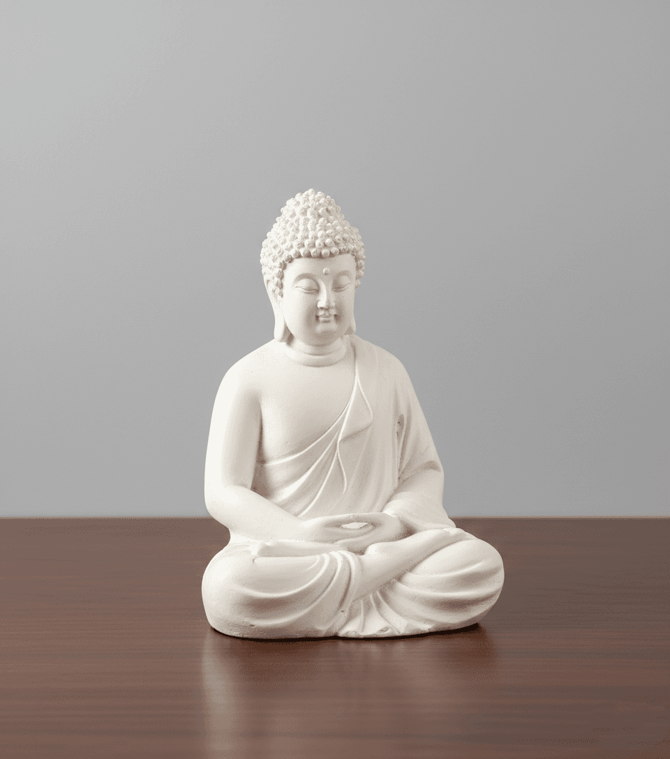 Luxury 6-Inch Hand-Finished Meditation Buddha Figurine